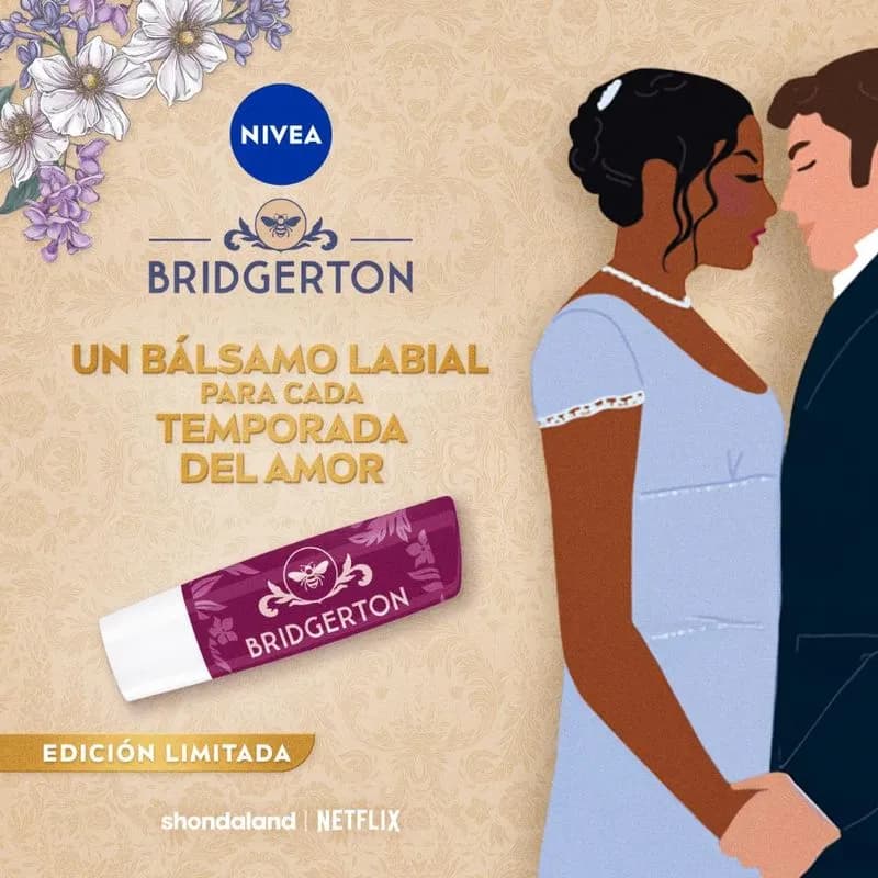NIVEA Bálsamo labial Edición Limitada Bridgerton x 4.8grs.