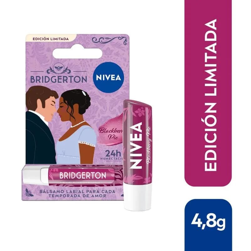 NIVEA Bálsamo labial Edición Limitada Bridgerton x 4.8grs.