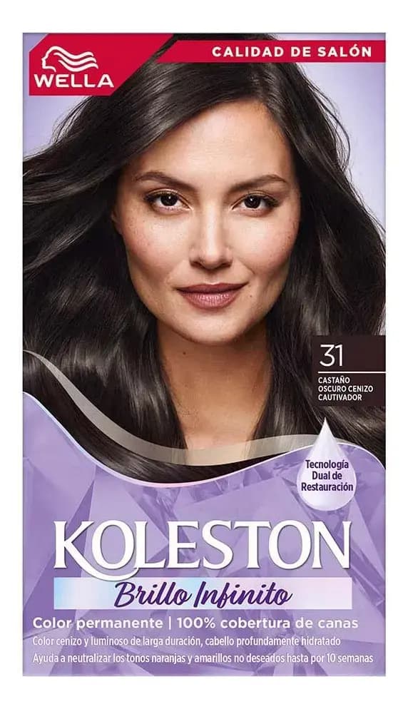 Koleston Kit Tintura Castaño Oscuro Ceniza 31 65grs.