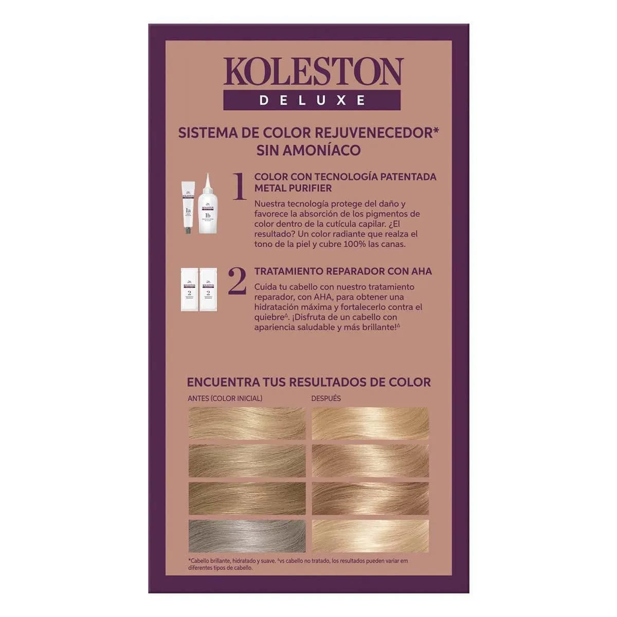 Tinte Para Cabello Koleston Deluxe 101 Rubio Cenizo Extra Claro