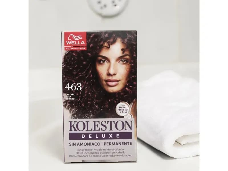 Tintura Deluxe s/amoniaco Castaño Rosa Dorado 463