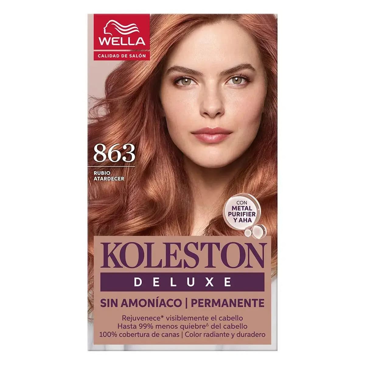 Tintura Para Cabello Koleston Deluxe 863 Rubio Atardecer