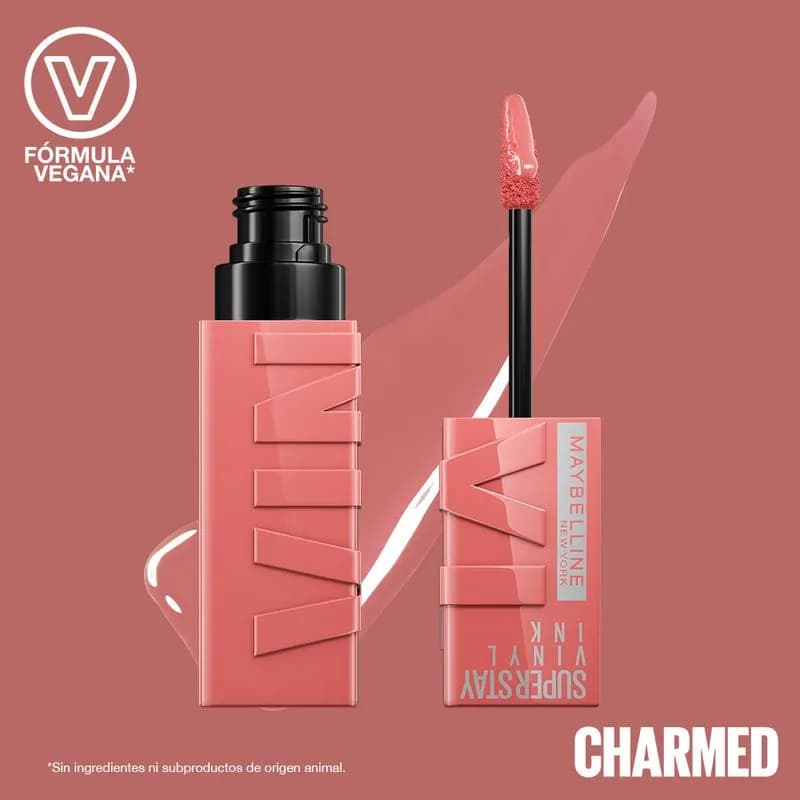 Labial Líquido Maybelline Super Stay Vinyl Ink Charmed