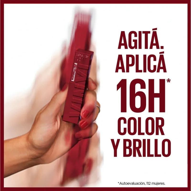 Labial Líquido Maybelline Super Stay Vinyl Ink Charmed