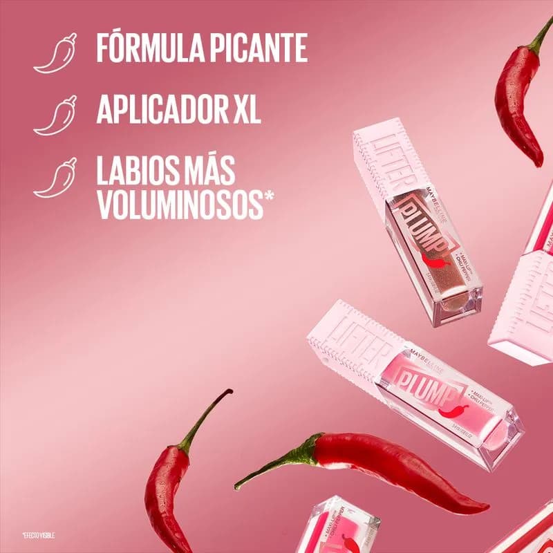 Brillo Labial Voluminizador Maybelline Lifter Plump Cocoa Zing