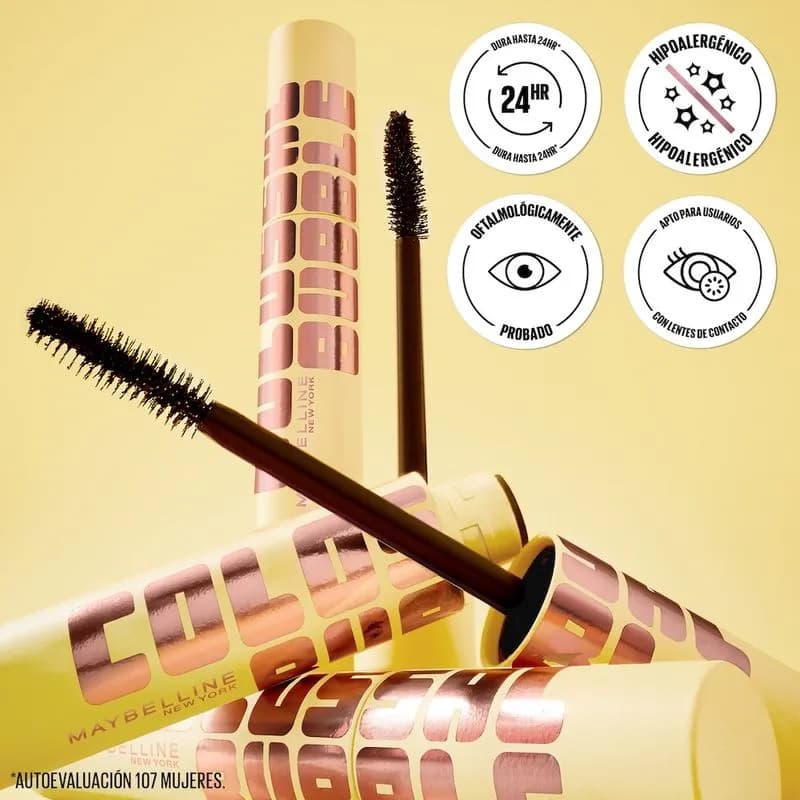 Mascara de Pestañas Maybelline Colossal Bubble WTP Very Black