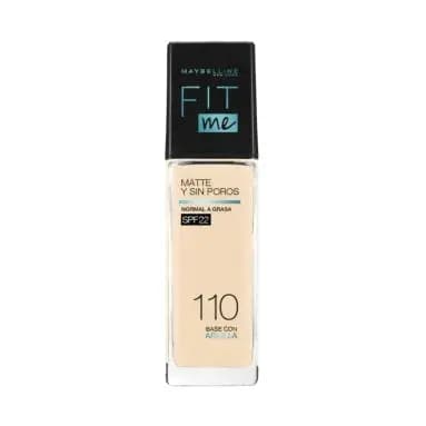Base Líquida de Maquillaje Maybelline Fit Me Matte Poreless Foundation x 30 ml