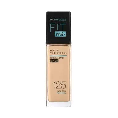 Base Maquillaje Maybelline FitMe Matte+Poreless 125 Nude Beige x30ml