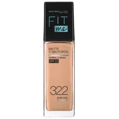 Base Maquillaje Maybelline FitMe Matte+Poraless 322 Warm Honey x30ml