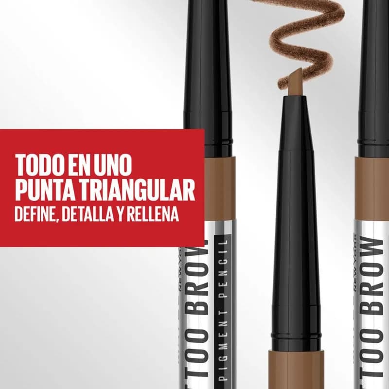 Delineador de Cejas Retráctil Maybelline Tattoo Brow Pencil Light Brown 36H