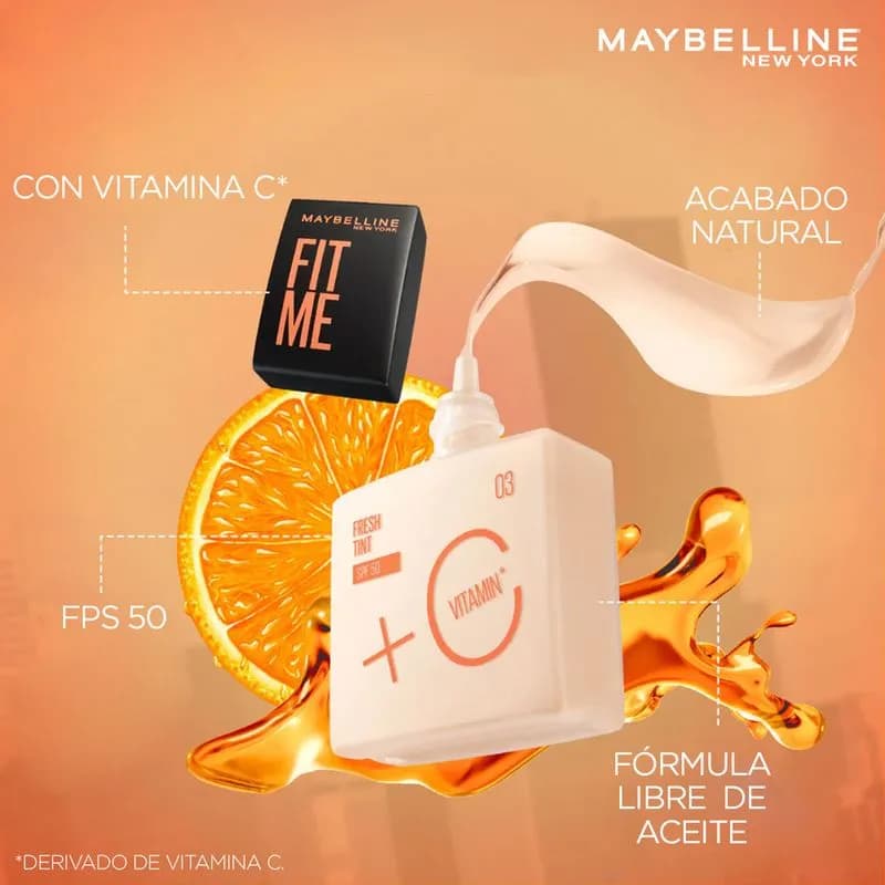 Base de Maquillaje Maybelline Fit Me Fresh Tint Tono 05