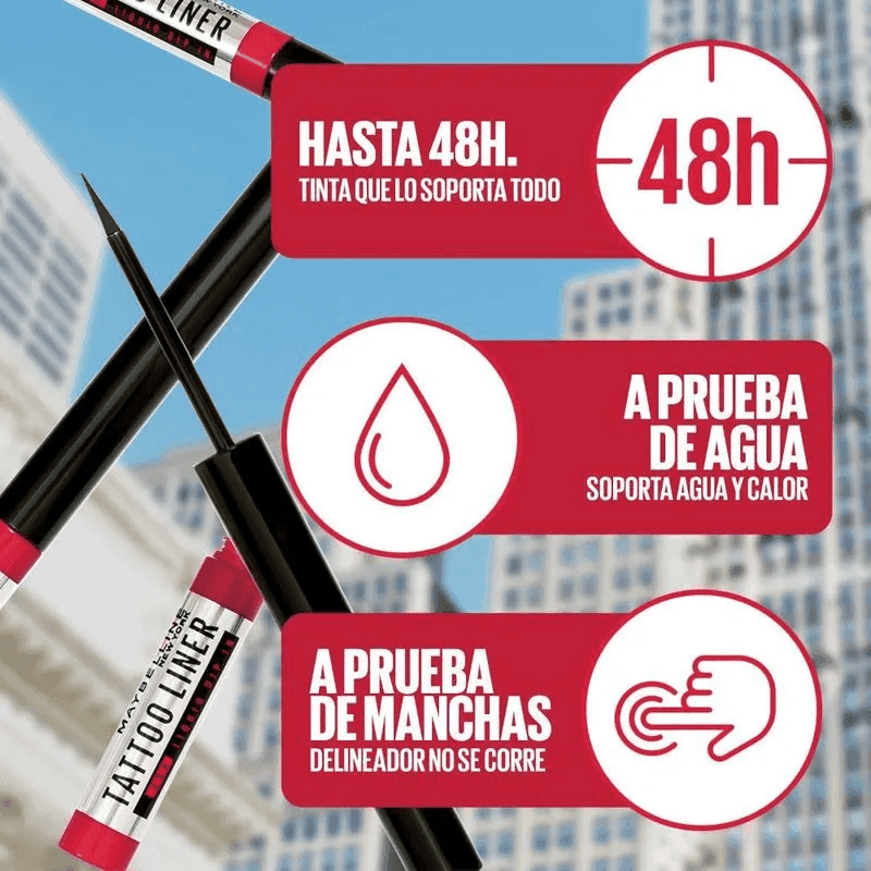 Delineador de Ojos Liquido Maybelline Tattoo Liner 48hs Liquid Dip- In As
