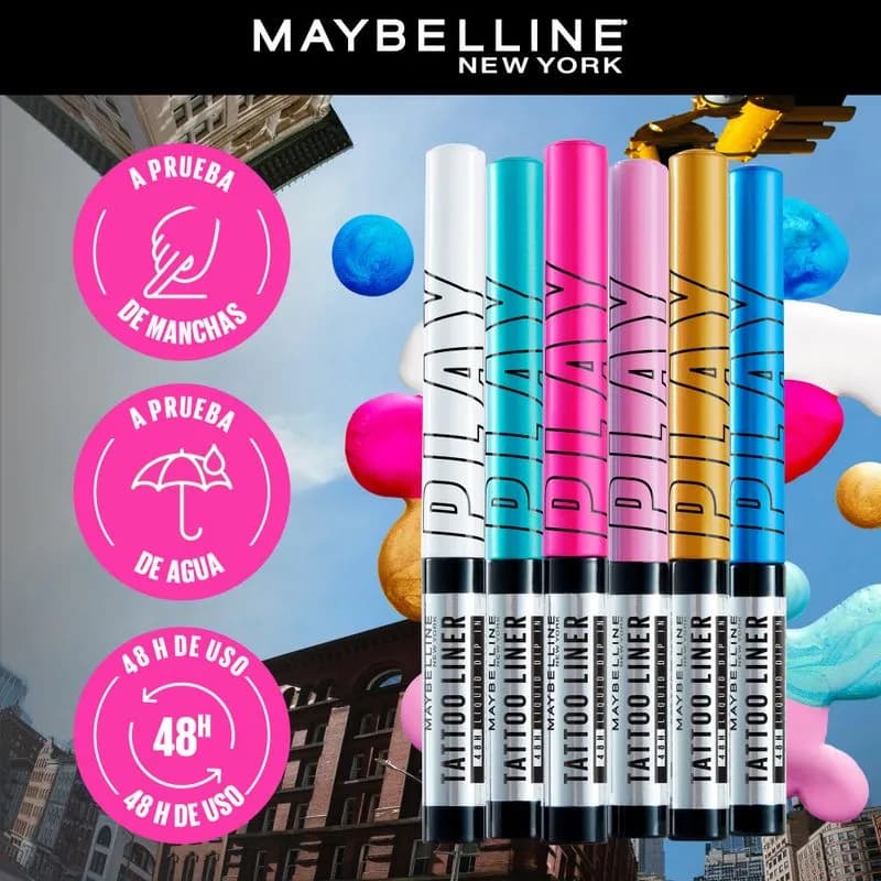 Delineador de Ojos Liquido Maybelline Tattoo Liner Play Tono Switch