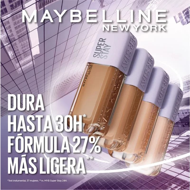 Base de Maquillaje Maybelline Super Stay Lumi-Matte Tono 128