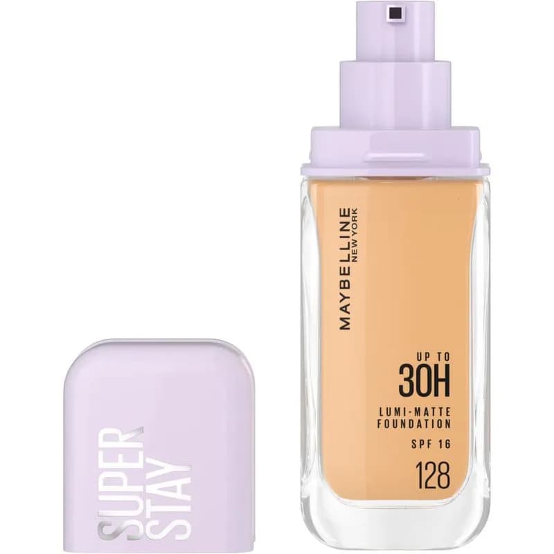 Base de Maquillaje Maybelline Super Stay Lumi-Matte Tono 128