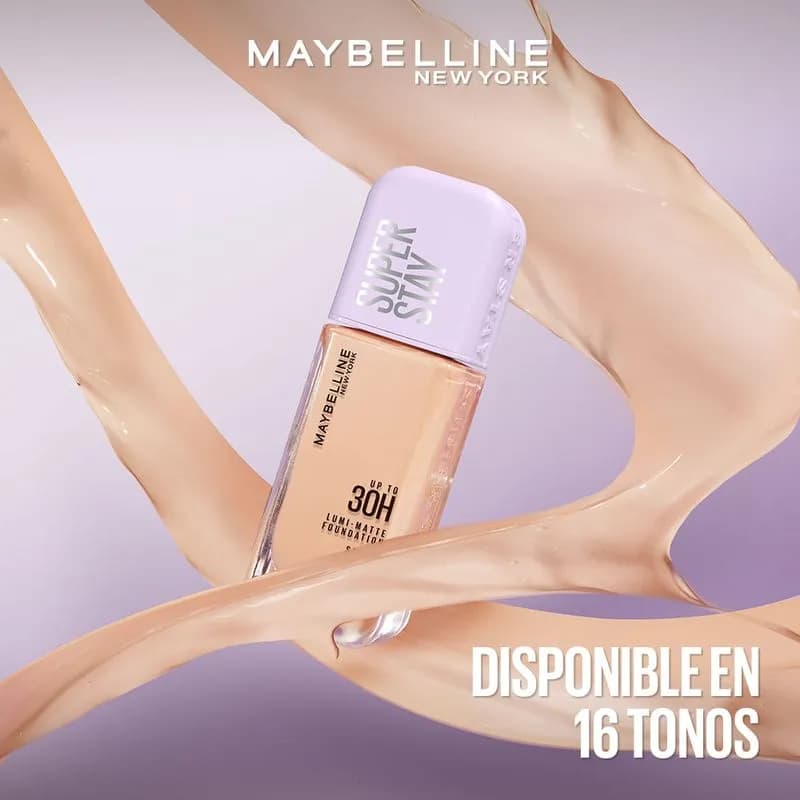Base de Maquillaje Maybelline Super Stay Lumi-Matte Tono 118