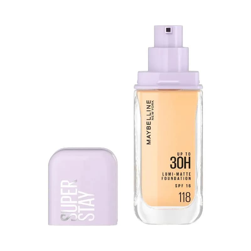 Base de Maquillaje Maybelline Super Stay Lumi-Matte Tono 118