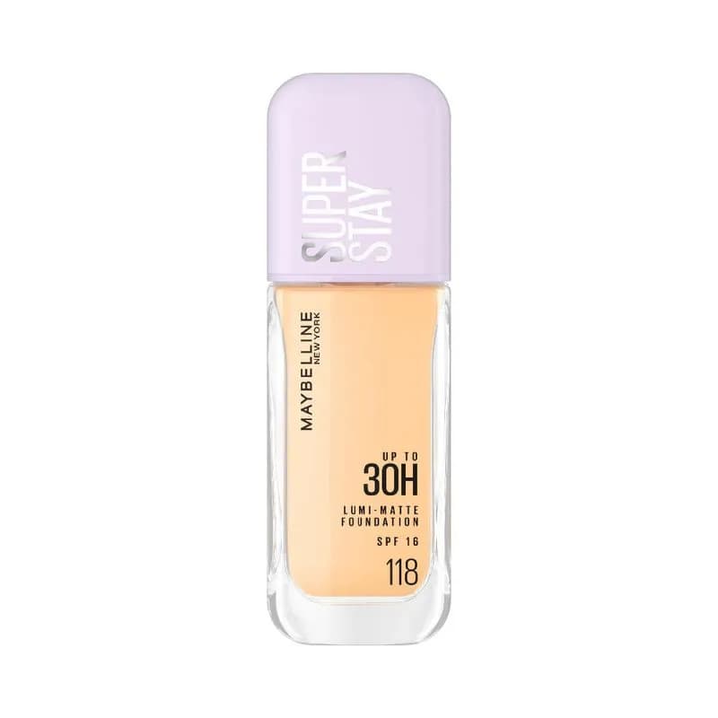 Base de Maquillaje Maybelline Super Stay Lumi-Matte Tono 118