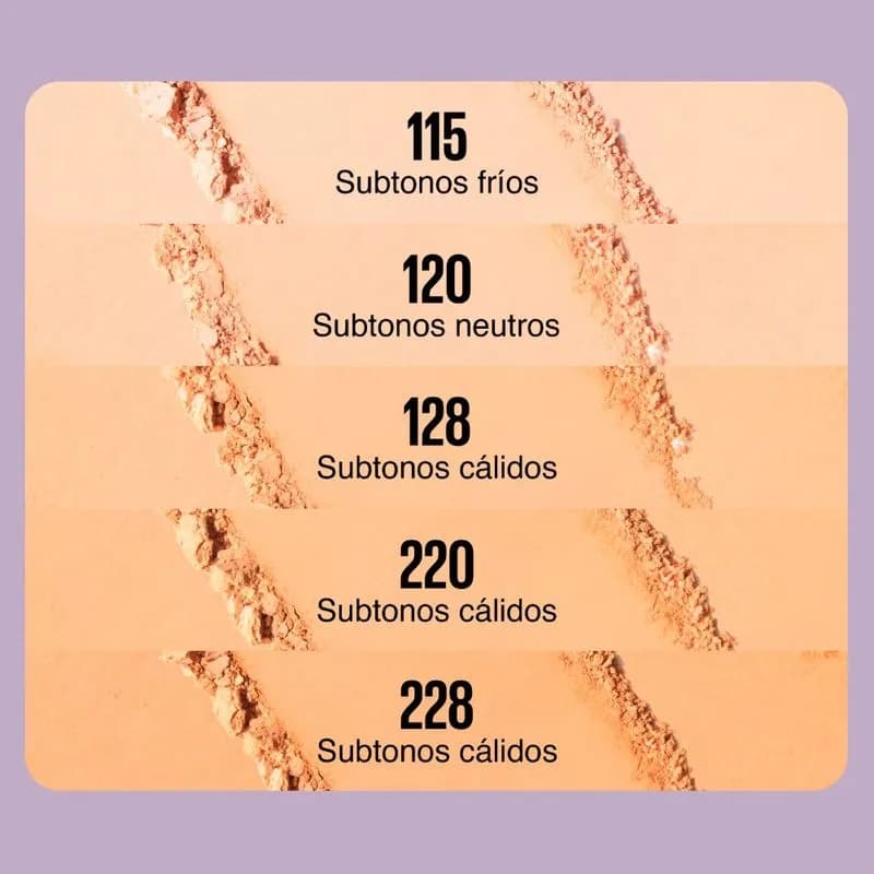 Base En Polvo Maybelline Super Stay 30H Flex Tono 128