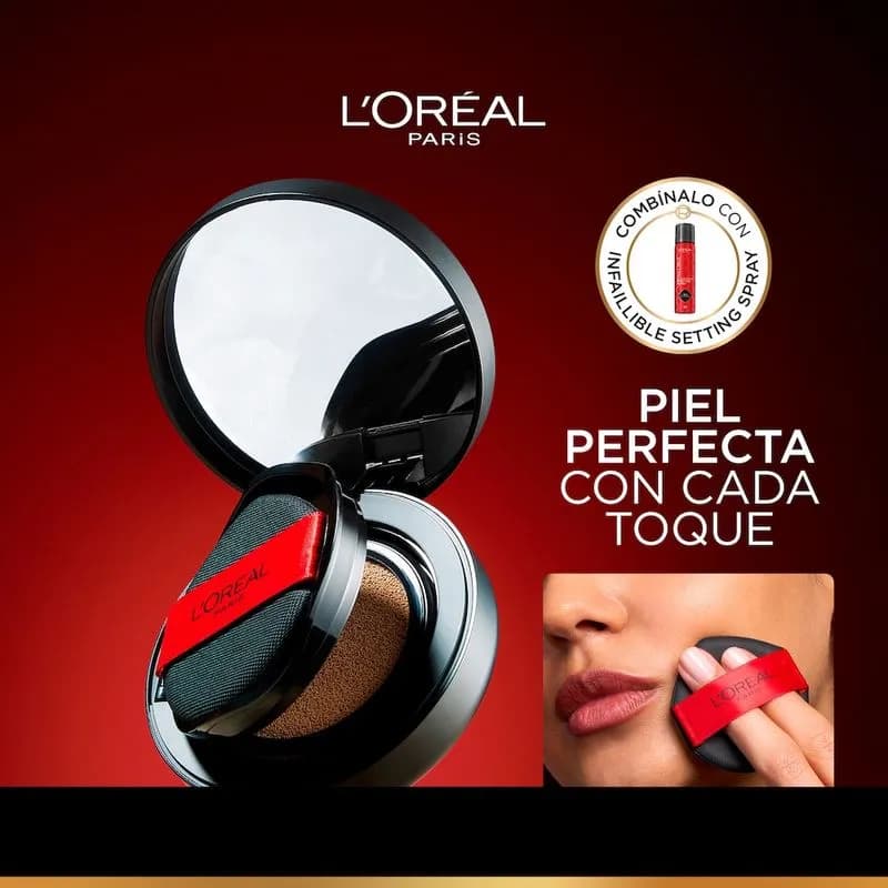 Base de Maquillaje L´Oréal Paris Infaillible 24H Air Wear Cushion Foundation 220