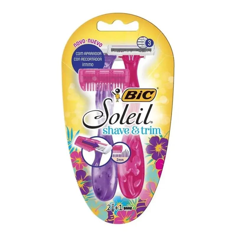 Maquina De Afeitar Soleil Shave & Trim x 2uni.
