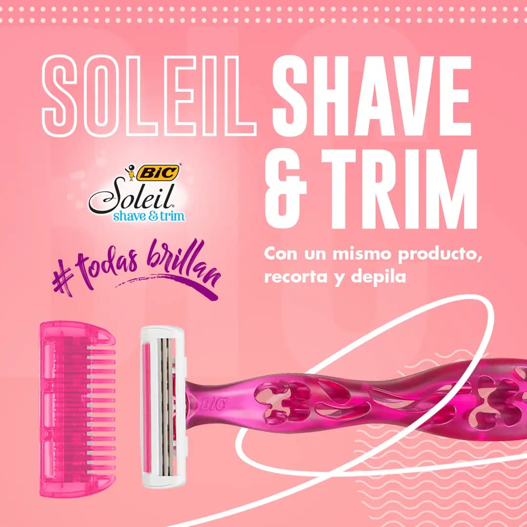 Maquina De Afeitar Soleil Shave & Trim x 2uni.
