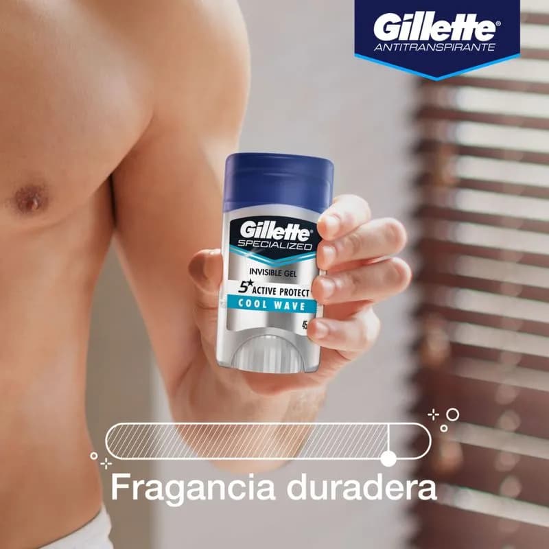 Desodorante Antitranspirante Gillette Specialized Cool Wave x 45grs.