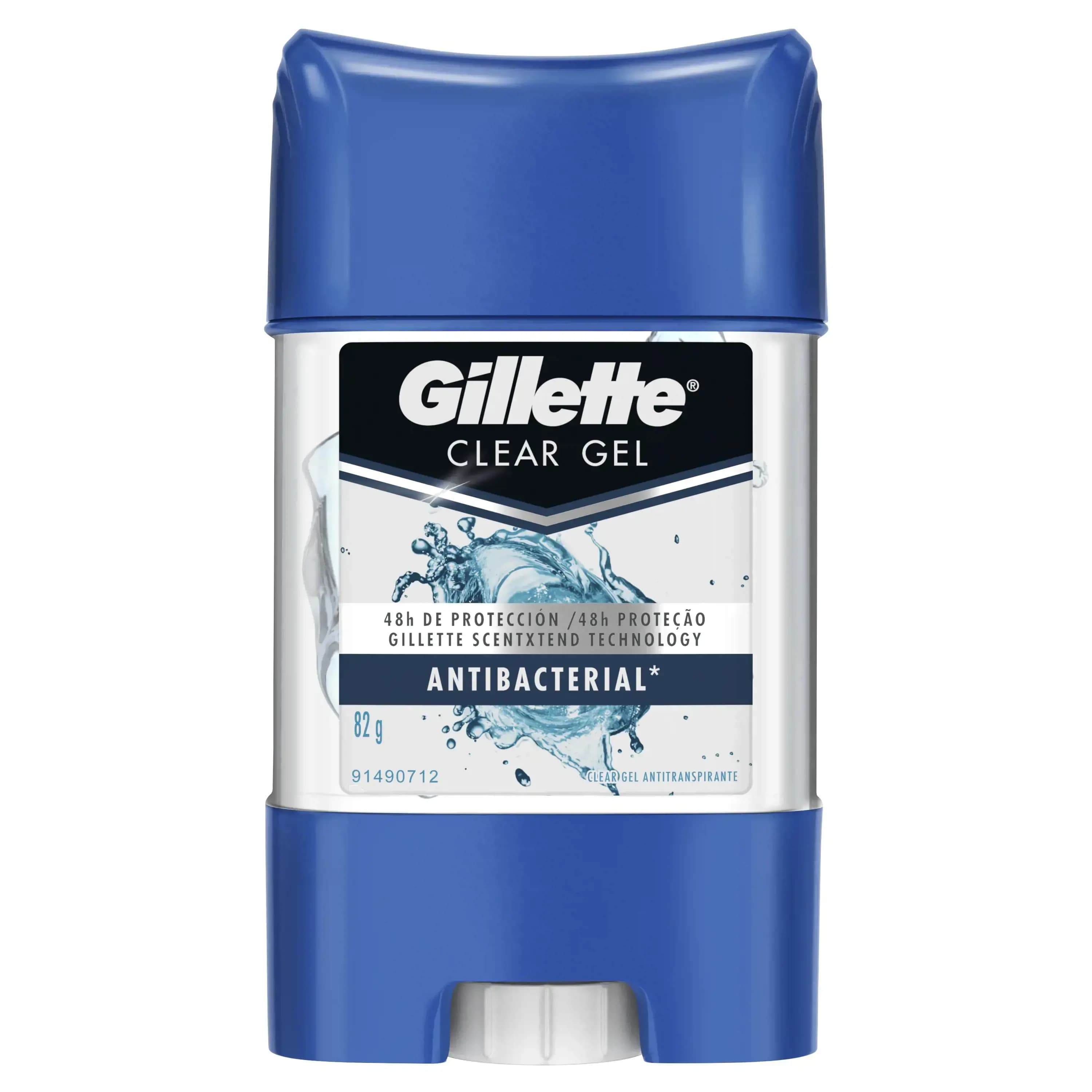 Desodorante Gillette Antibacterial Antitranspirante en Gel x 82 gr