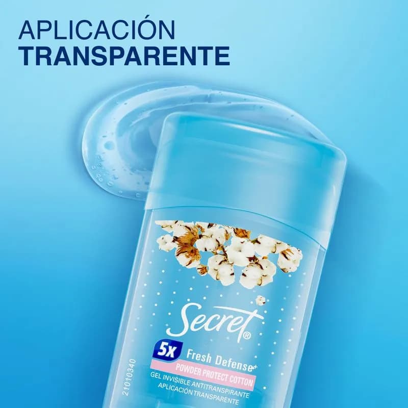 Gel Invisible Antitranspirante Powder Protect Cotton x 45grs.