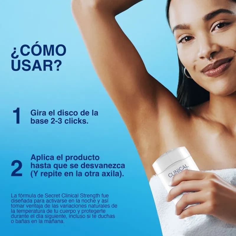 Crema Suave Antitranspirante Secret Clinical Strength Fresh Response x 45grs.