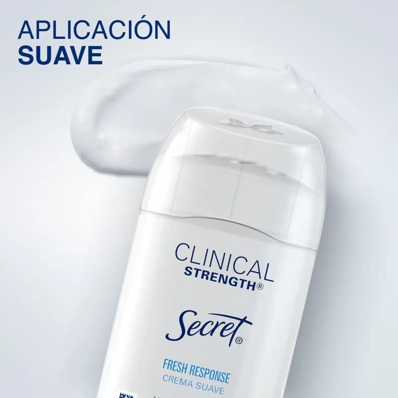 Crema Suave Antitranspirante Secret Clinical Strength Fresh Response x 45grs.
