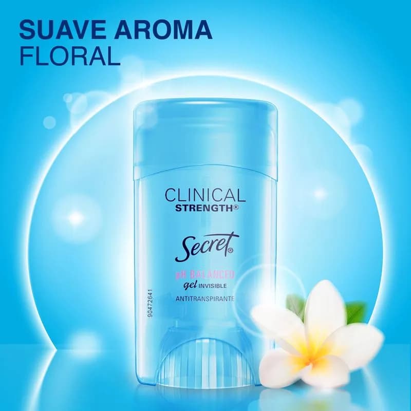 Clinical Strength Ph Balanced Gel Invisible Antitranspirante X 45GRS.