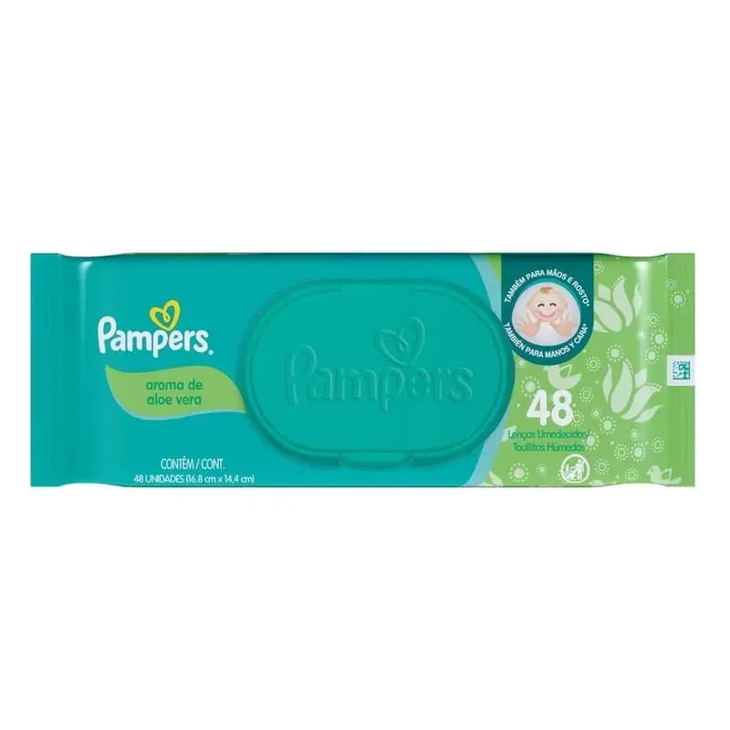 PAMPERS Toallitas Humedas Aroma de Aloe Vera x 48uni.