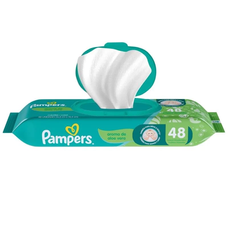 PAMPERS Toallitas Humedas Aroma de Aloe Vera x 48uni.