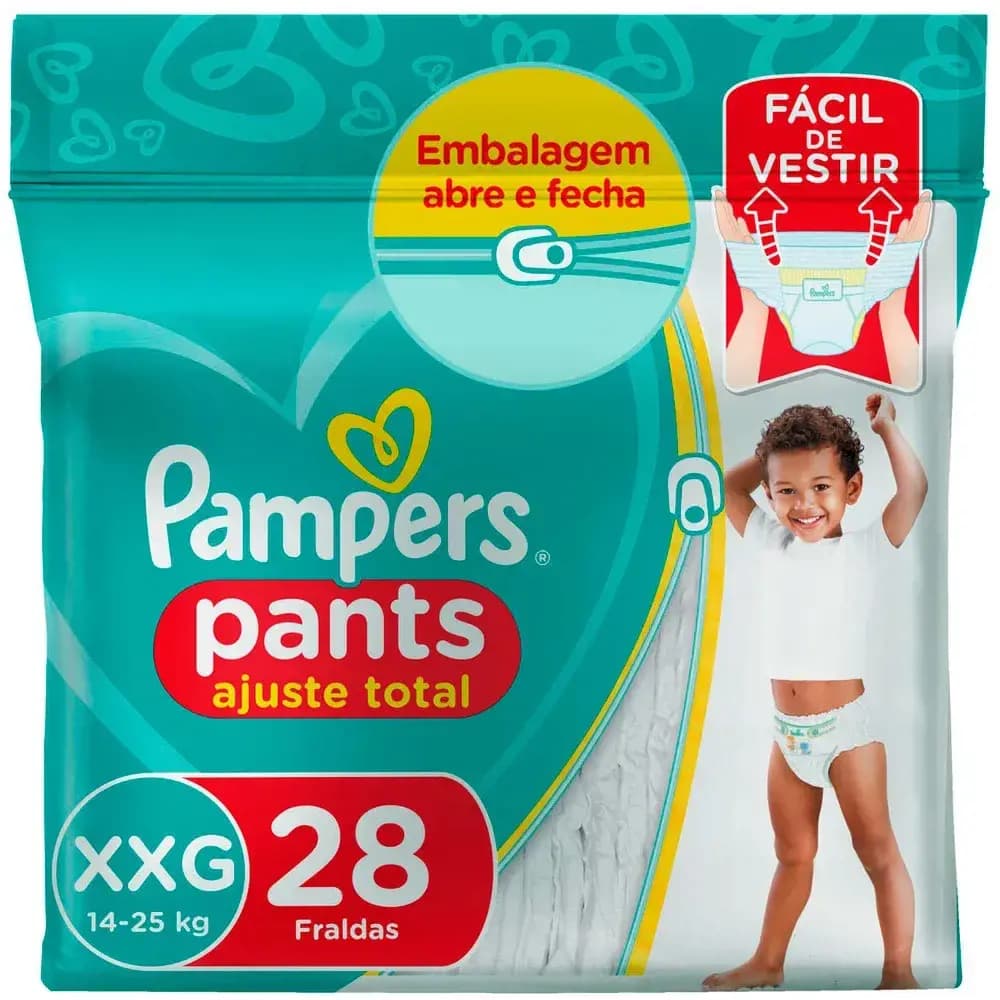 Pañales Pampers Pants Comfort Sec XXG X 28U