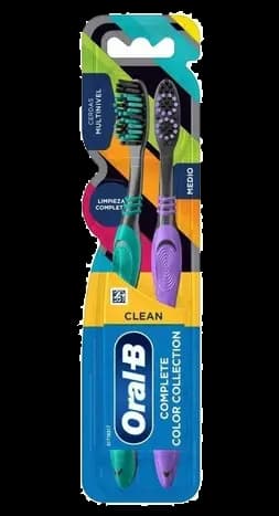 Cepillo Dental Oral-B Charcoal Black x 2 un