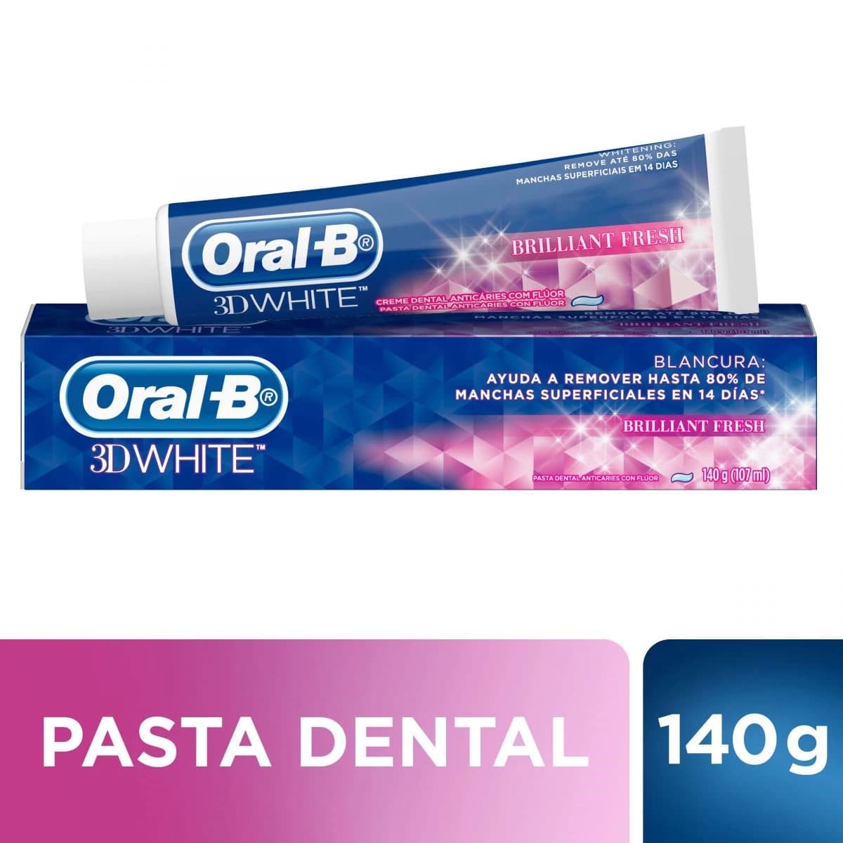 ORAL B Crema Dental 3D White Brilliant Fresh x 140grs.