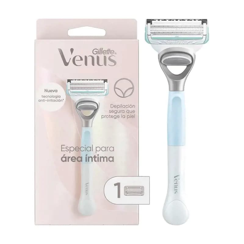 Máquina para Afeitar Venus Recargable Especial para Área Íntima