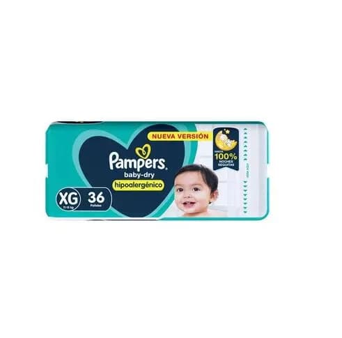 Pañales Baby Dry Hipoalergénico Talle XG