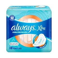 Toallas Femeninas Always Xtra Doble Proteccion Suave x8un