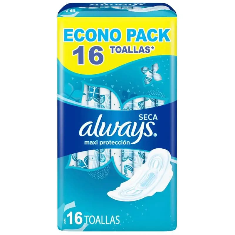 Toallas Femeninas Always Dia triple proteccion x16un