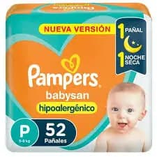 Pañales Pampers Babysan Talle P x52un