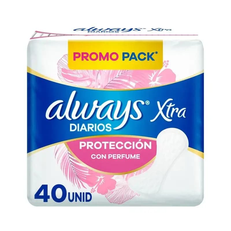 Protectores Diarios Always Xtra Con Perfume x 40 un