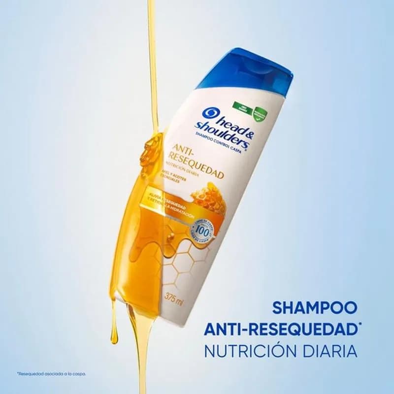HEAD & SHOULDERS Shampoo Anti-Resequedad x 375ml.
