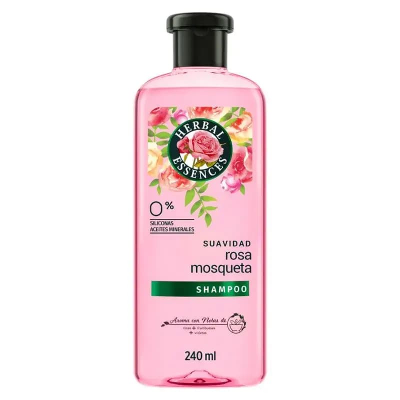 HERBAL ESSENCES Shampoo Rosa Mosqueta x 240ml.