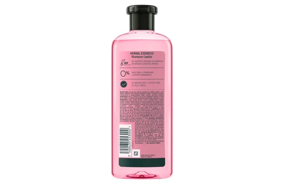 HERBAL ESSENCES Shampoo Rosa Mosqueta x 240ml.