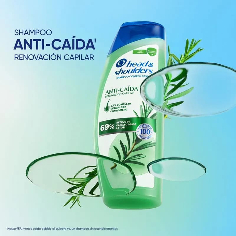 Shampoo Head & Shoulders Anti-Caída Renovación Capilar 375 Ml
