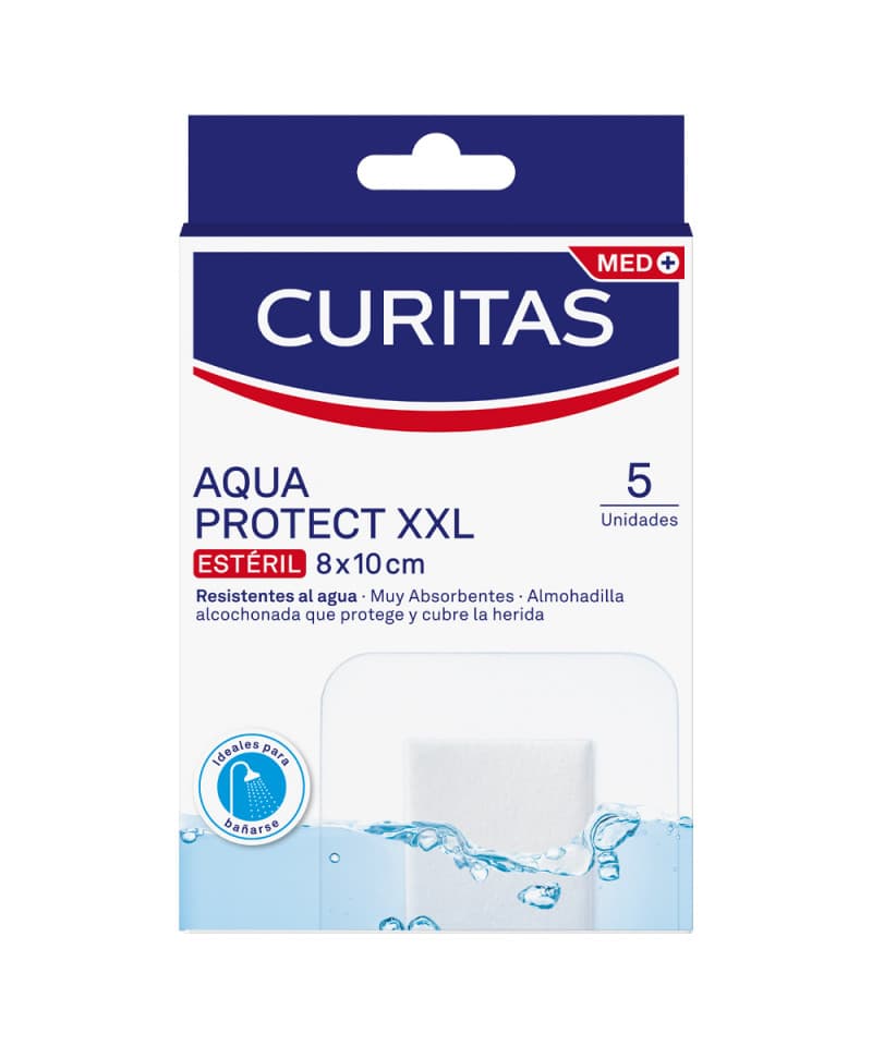 Apósitos Adhesivos Curitas Aqua Protect XXL x5un