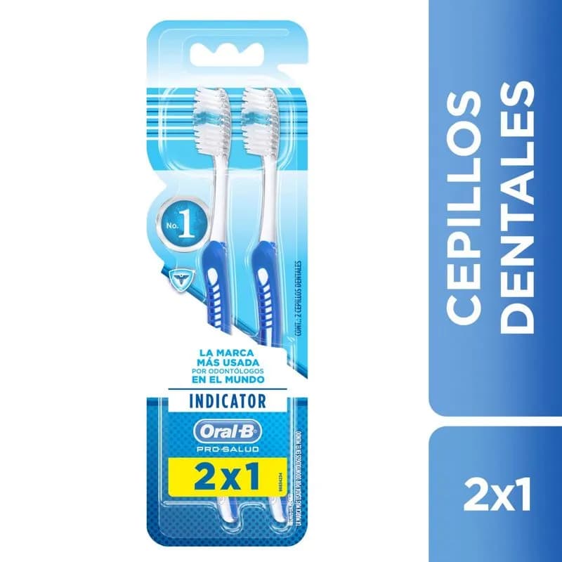 Cepillo Dental Oral B Pro Salud Plus 40M 2 Unidades