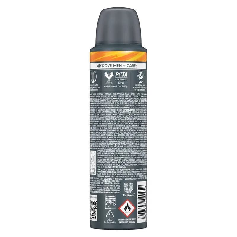 Desodorante Antitranspirante DOVE MEN Sport Energy Boost x 89grs.